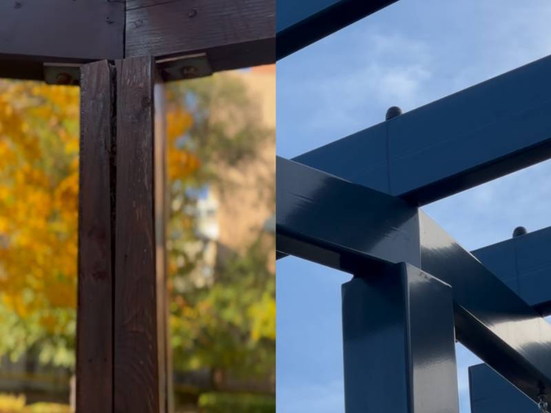 Melyik legyen: fa vagy fém pergola / terasztető